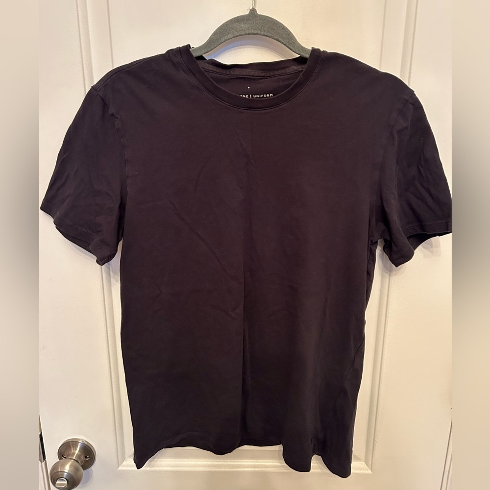 Black Everlane Tee - Organic Cotton - Small